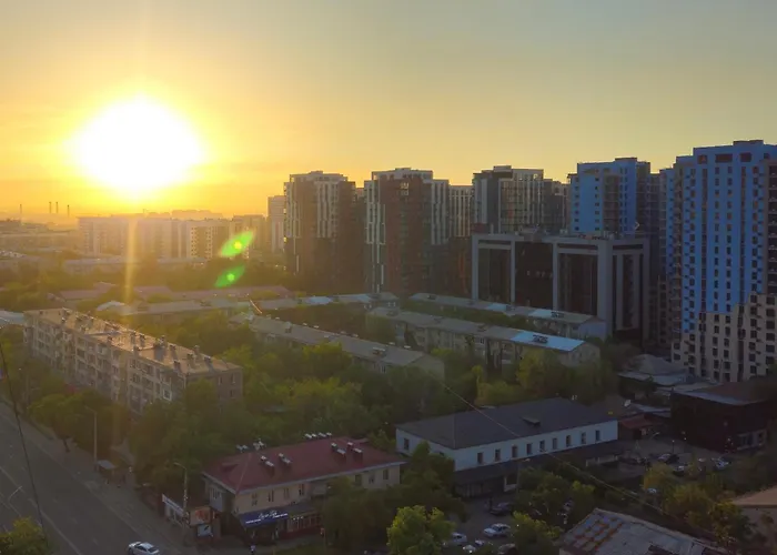 Alpine Serenity Deluxe Apartment With Mountain Views Near The Adk Shopping Center And Sairan Metro Station