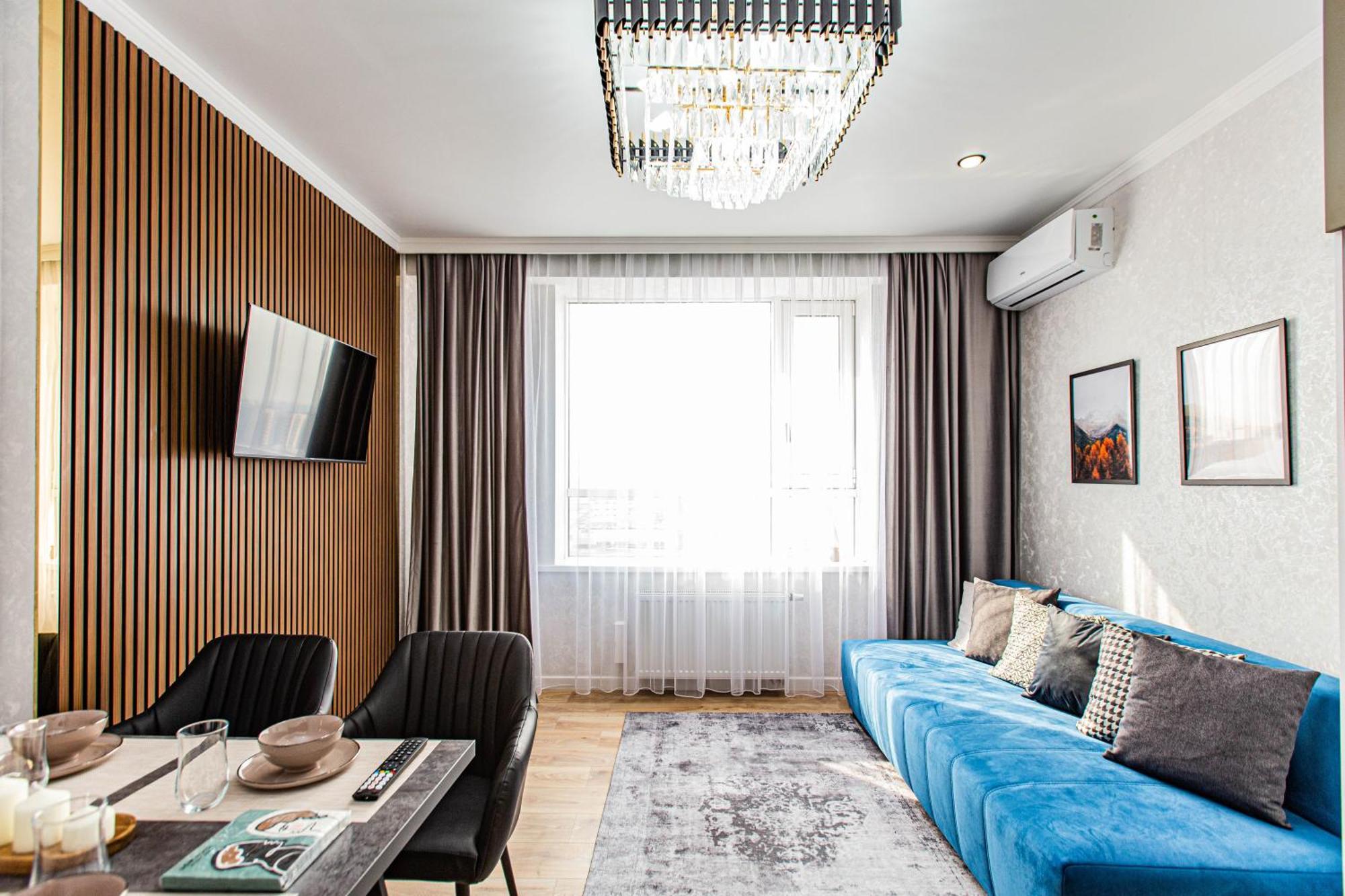 Apartment Alpine Serenity Deluxe With Mountain Views Near The Adk Shopping Center And Sairan Metro Station