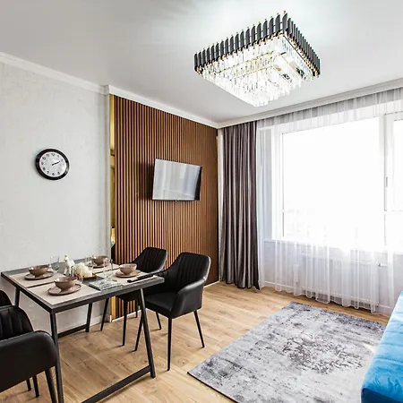 Alpine Serenity Deluxe Apartment With Mountain Views Near The Adk Shopping Center And Sairan Metro Station Almaty Exterior photo
